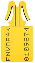 <strong>Sicherheitstasche</strong>n Envopolyseals Sicherheitsplomben Lagernde Nummer Gelb